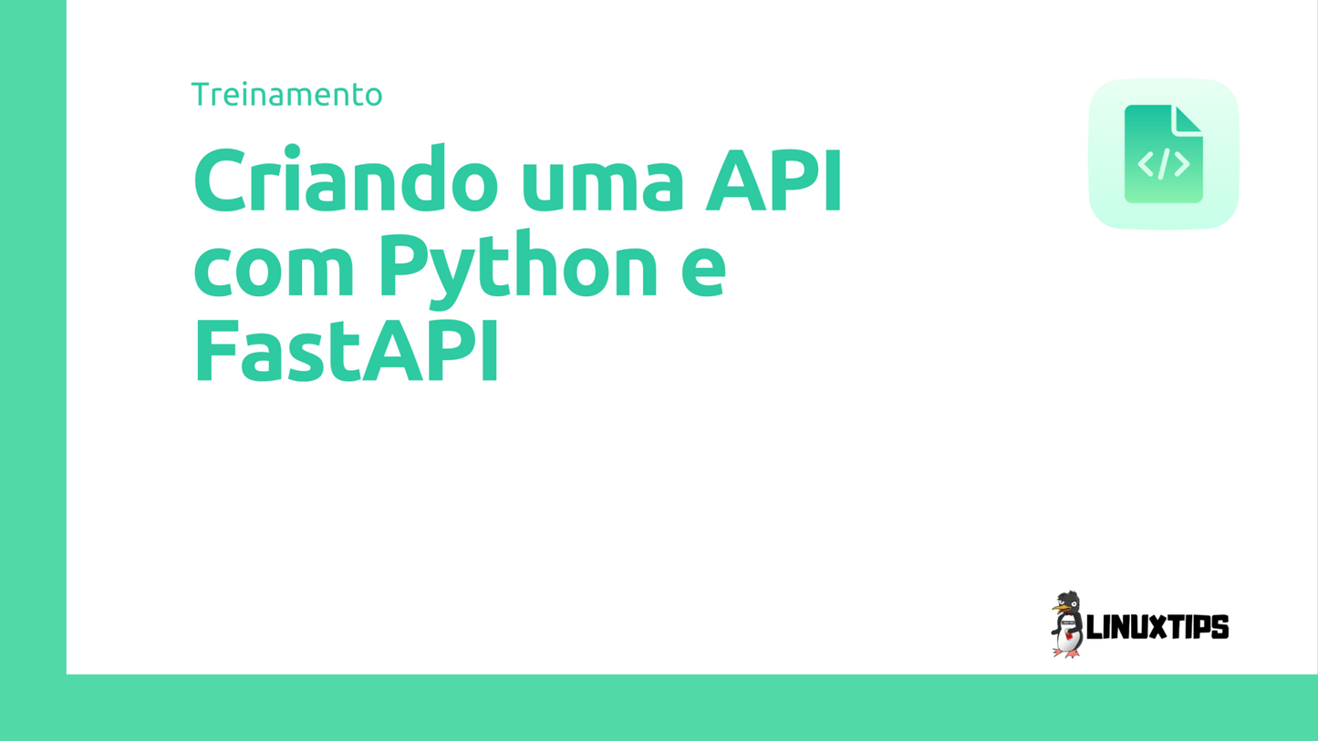 Criando uma API com Python e FastAPI